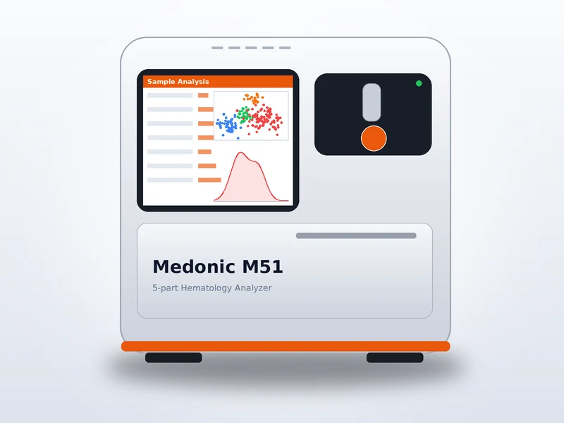 Medonic M51 5-part Hematology Analyzer